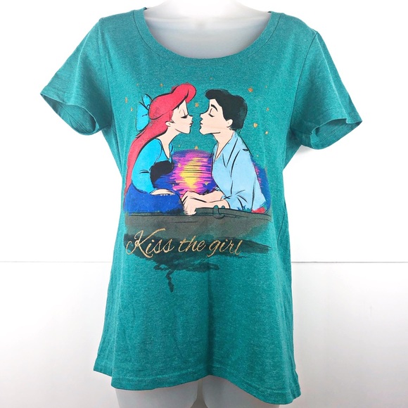 Disney Tops - Disney | Ariel kiss large